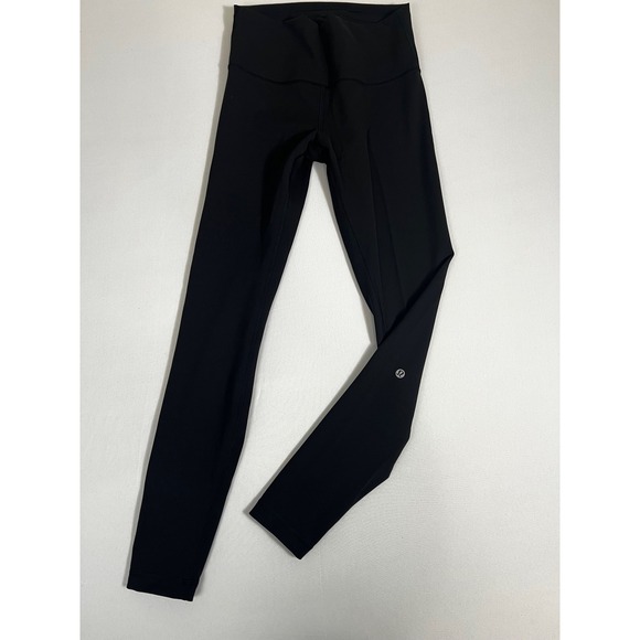 NWOT Lululemon Wunder Train Black Leggings Size 8 High Rise Yoga Pants Workout - Picture 2 of 6